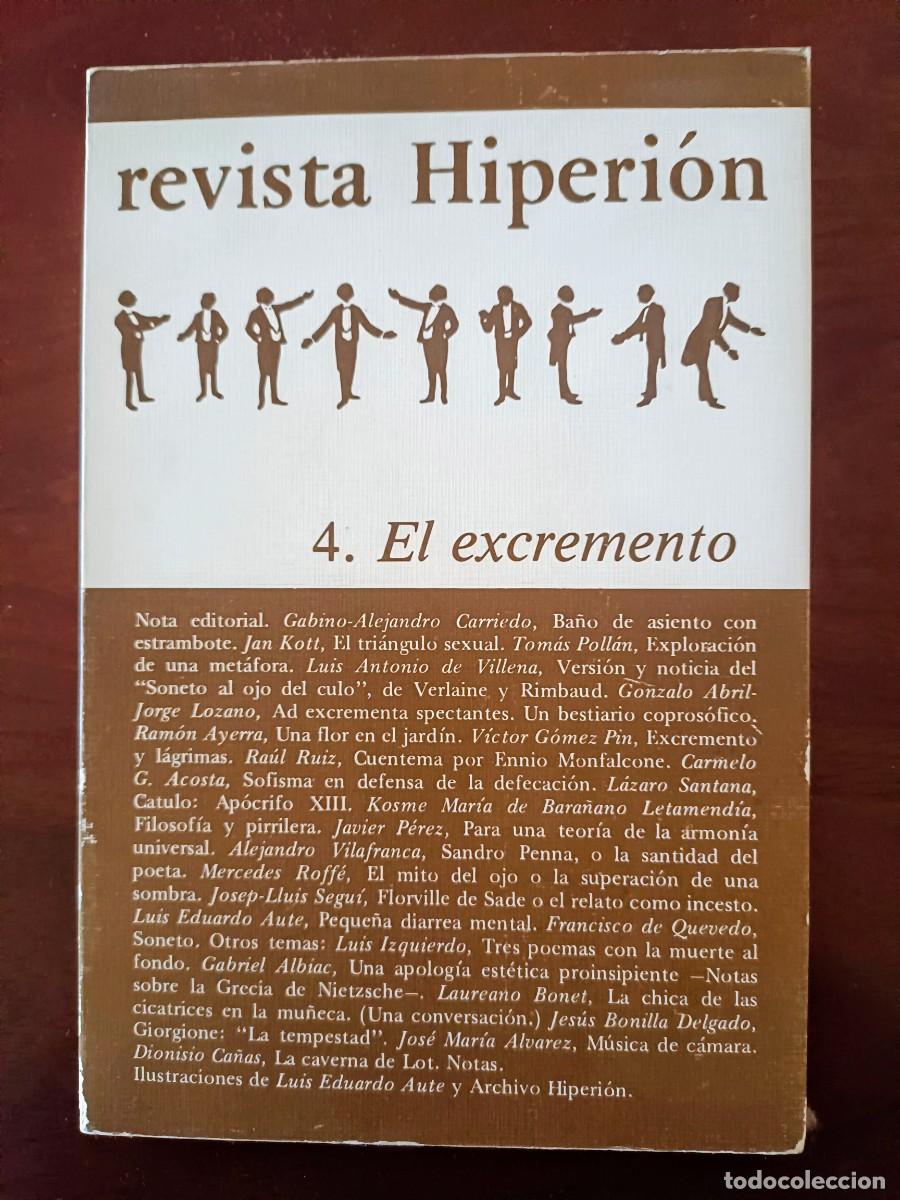 Zeitschriften: Revista Hiperion 4. Excremento
