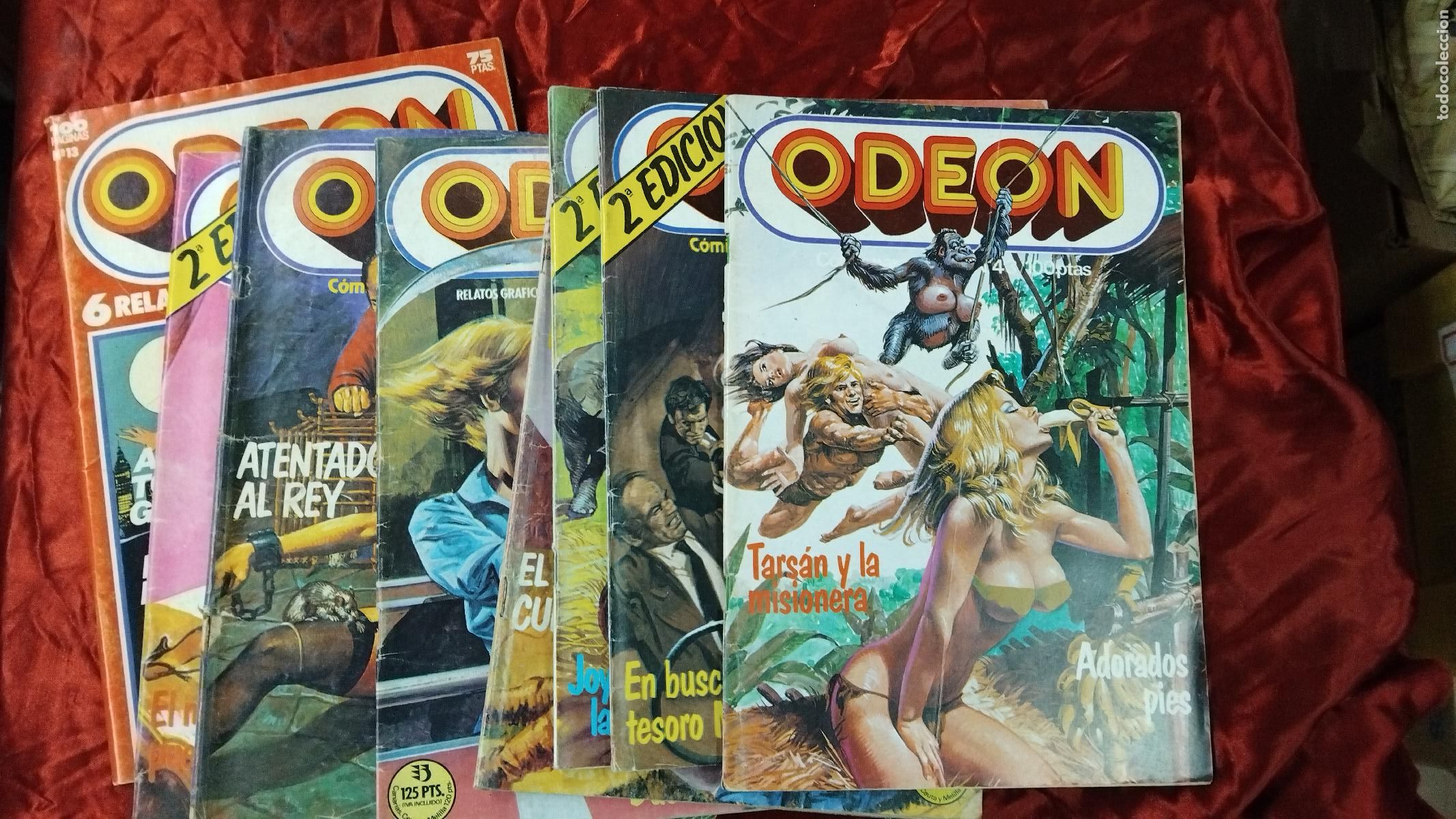 Magazines: ODEON. 6 RELATOS COMPLETOS PARA ADULTOS. LOTE DE 8 REVISTAS. VER DESCRIPCION....