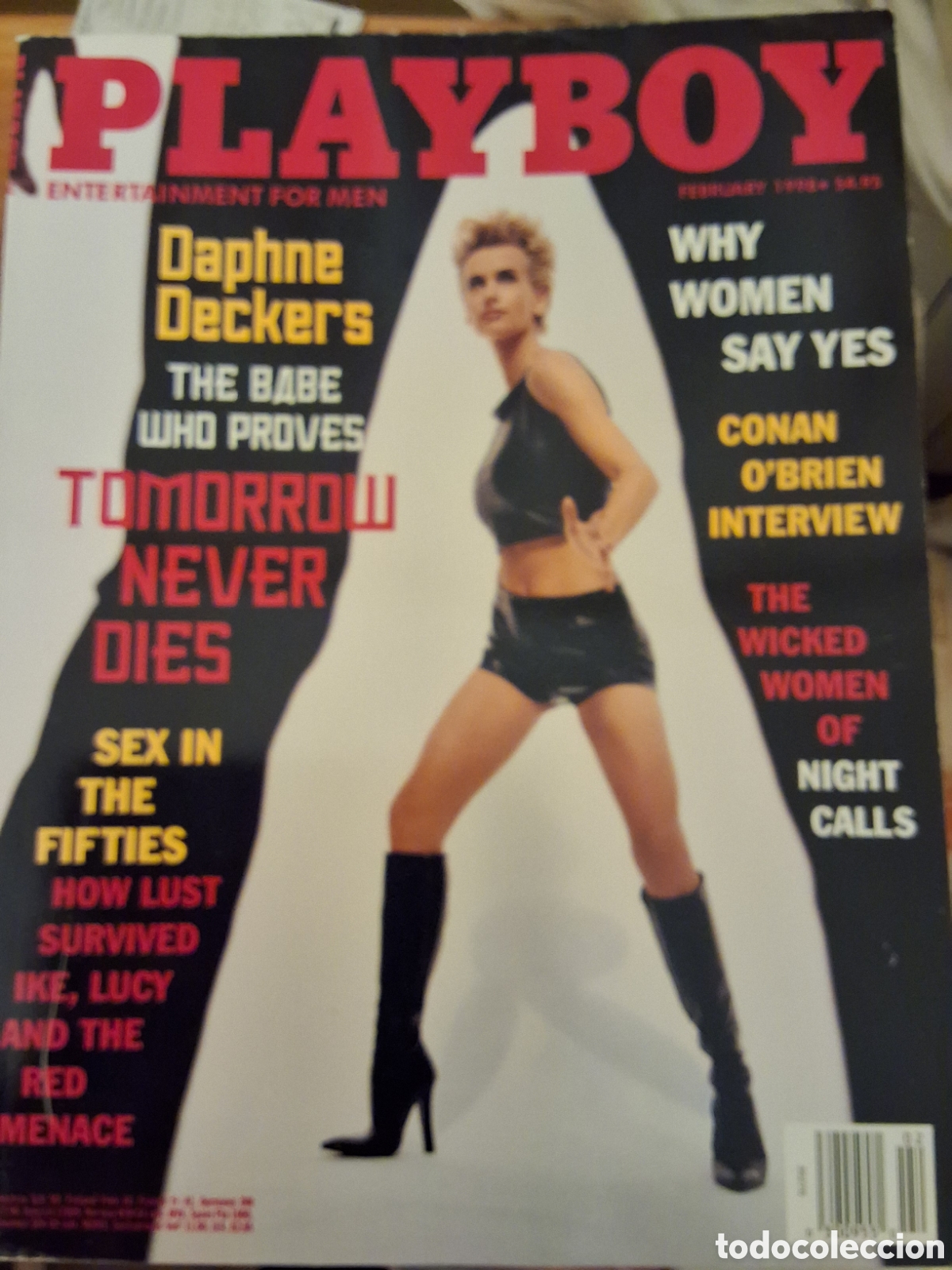 Zeitschriften: Playboy americano mensual revista erotica desnudos mujeres 1998/2 Daphne Deckers