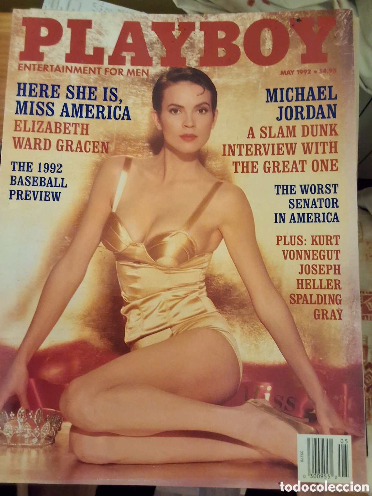 Zeitschriften: Playboy americano mensual revista erotica desnudos mujeres 1992/5 Elizabeth Ward