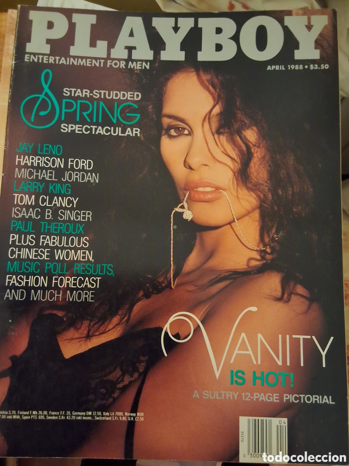 Zeitschriften: Playboy americano mensual revista erotica desnudos mujeres 1988/4 Vanity Rare