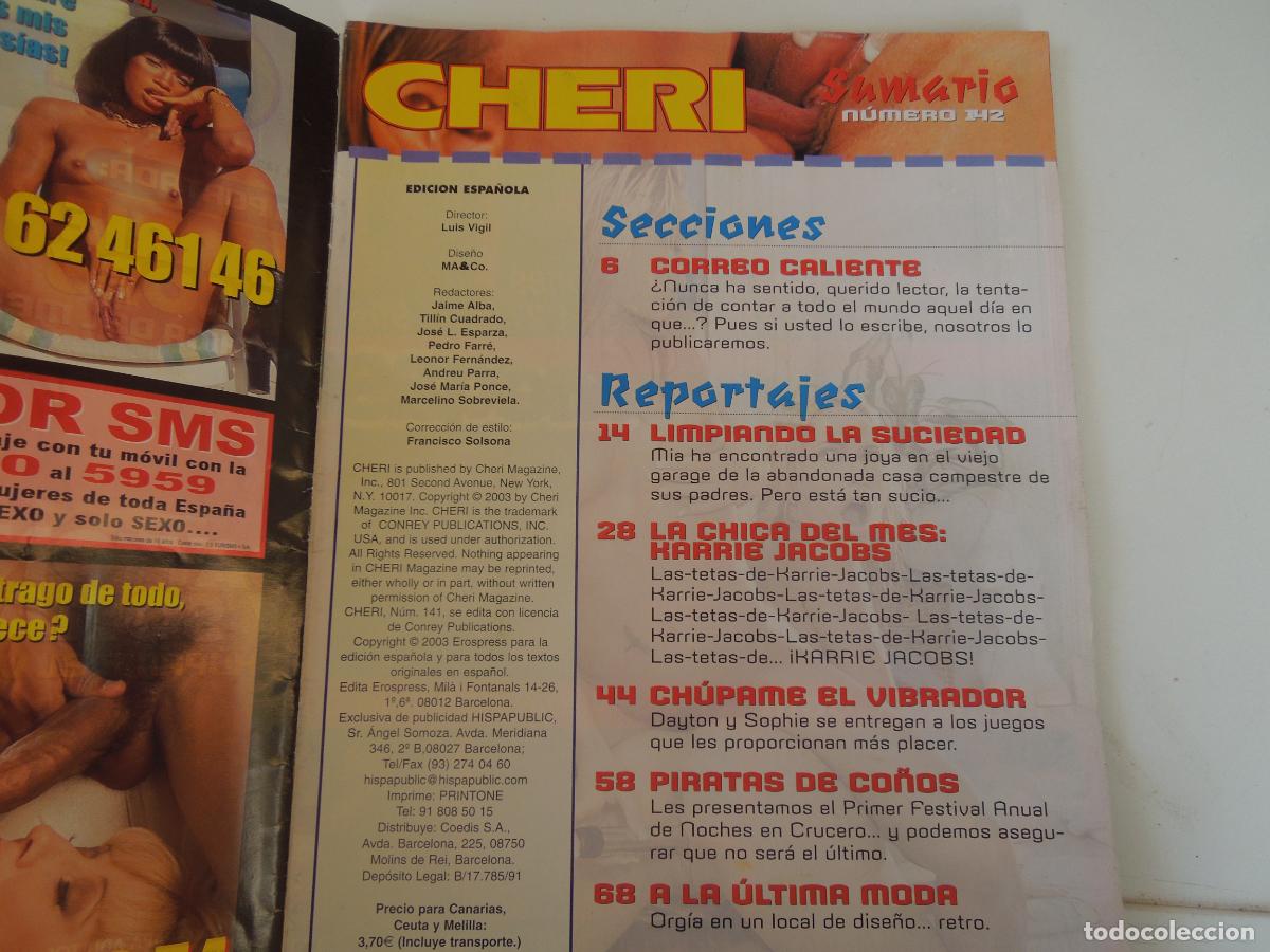 Journals: CHERI REVISTA N&ordm; 142 PORNO SOLO PARA ADULTOS -DYTON Y SOFIA - ORGIA EN EL LOCAL -