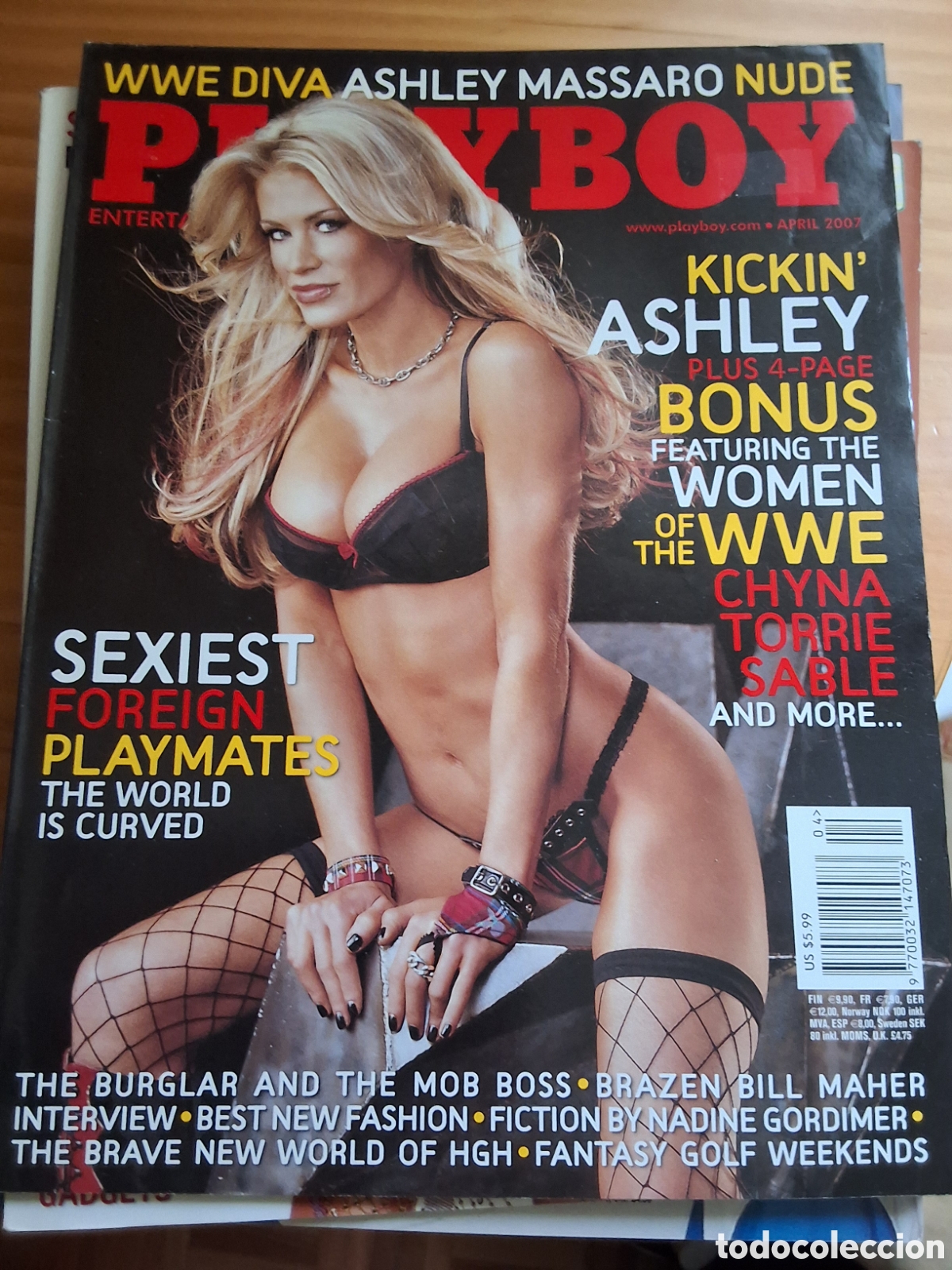 Journals: Playboy americano mensual revista erotica desnudos mujeres 2007/4 Ashley Massaro