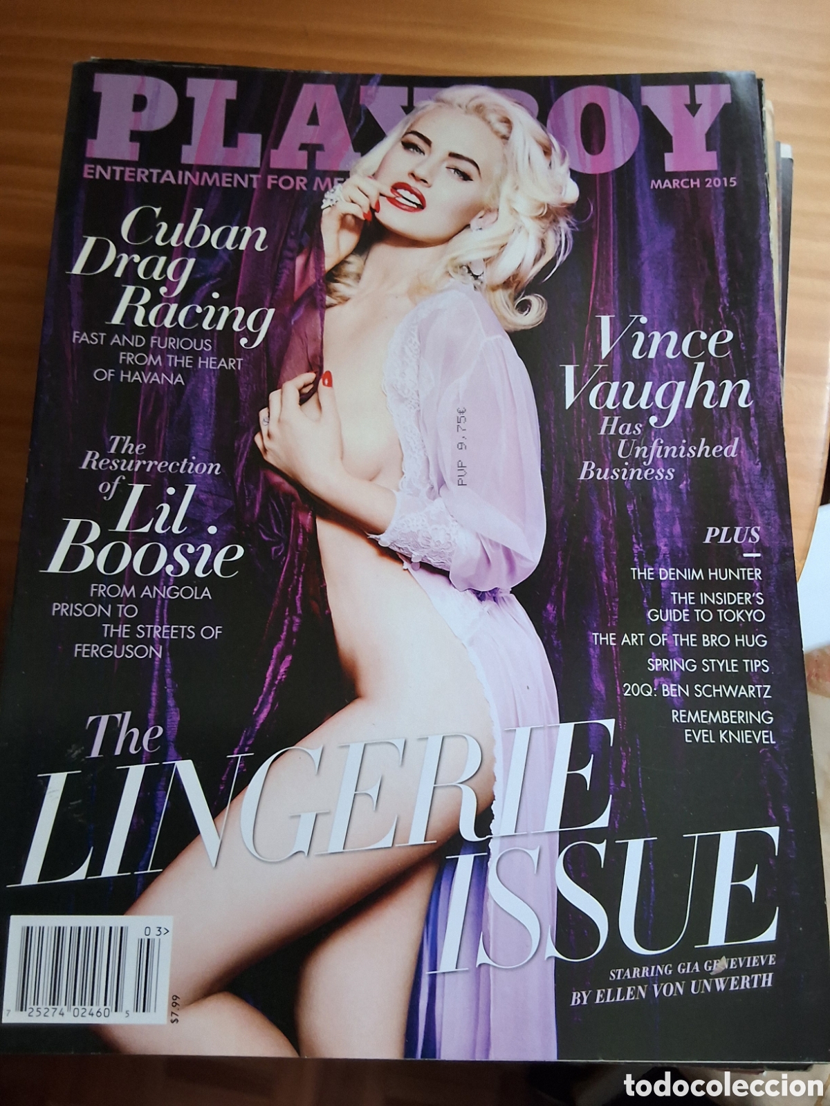 Zeitschriften: Playboy americano mensual revista erotica desnudos mujeres 2015/3 Gia Genevieve