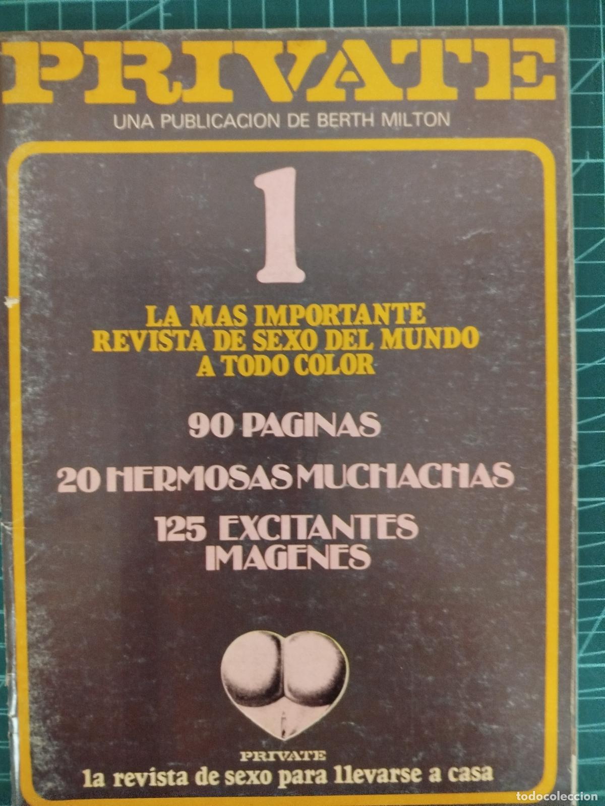 Revistas: REVISTA PRIVATE N&ordm; 1 BERTH MILTON PORNO SOLO ADULTOS