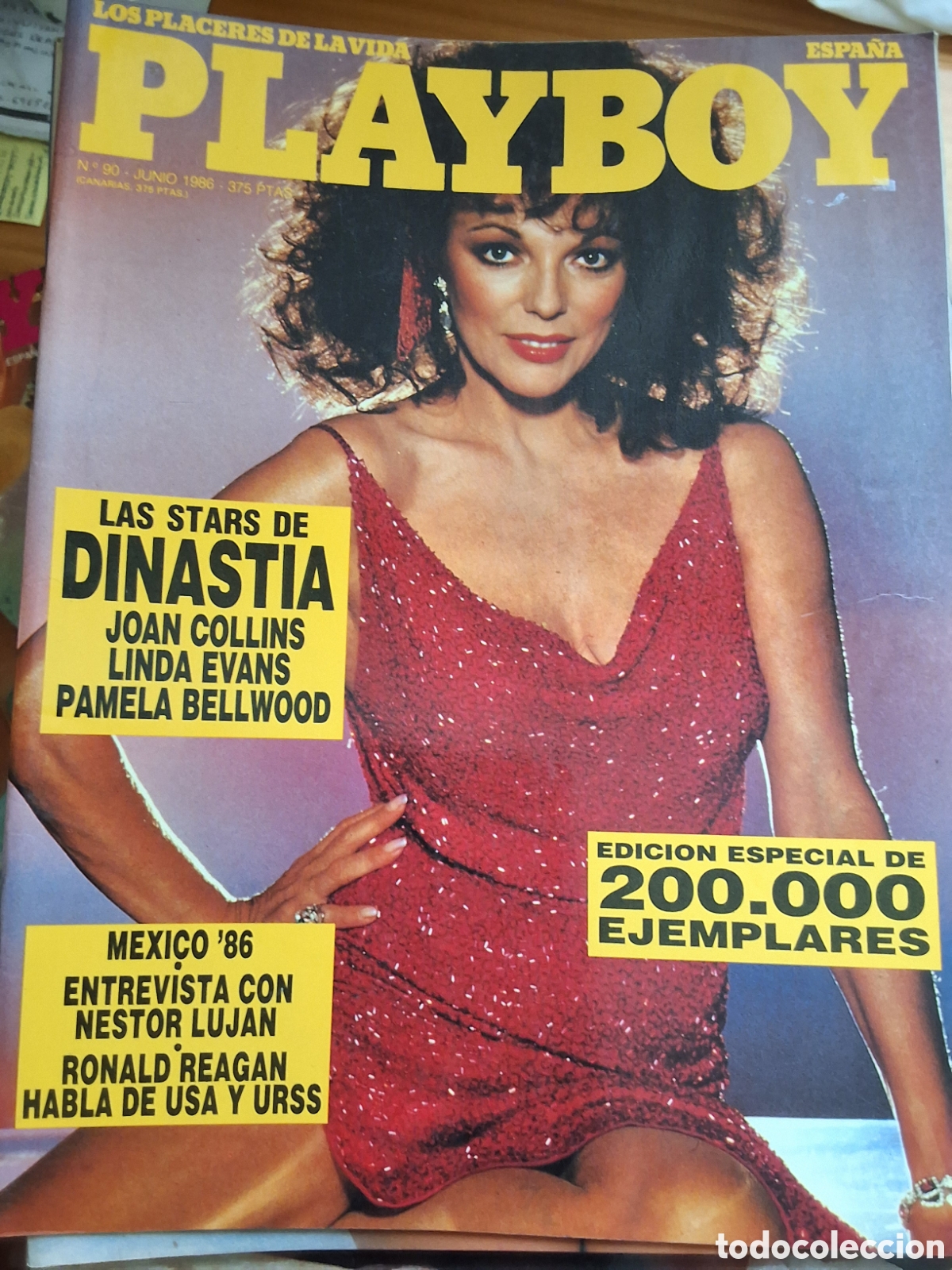 Zeitschriften: Playboy mensual espa&ntilde;ol revista erotica desnudos mujeres 1986/6 Teri Weigel Dinast&iacute;a star desnudas