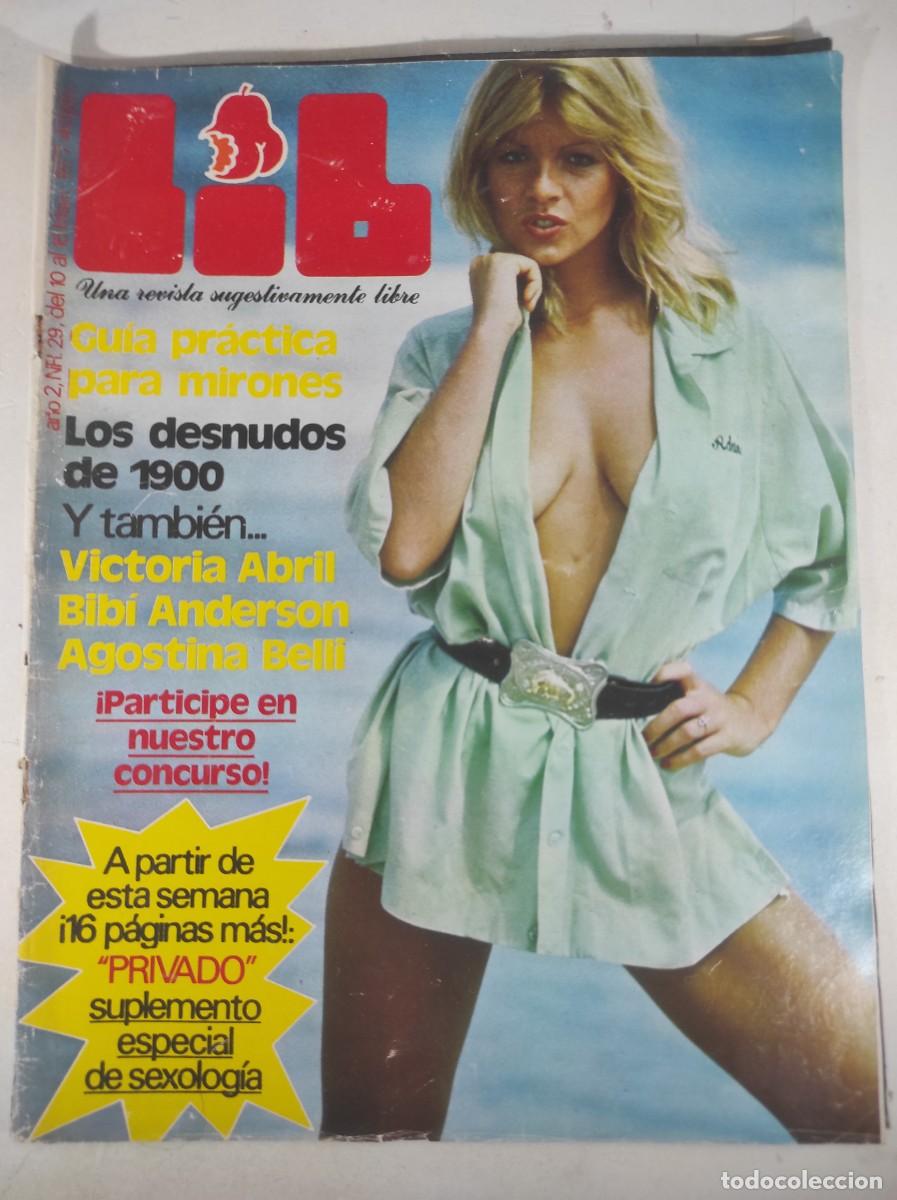 Journals: MAGAZINE ER&Oacute;TICO, LIB N&ordm; 29, VICTORIA ABRIL, AGOSTINA BELLI, ISABEL LUQUE, VER FOTOS