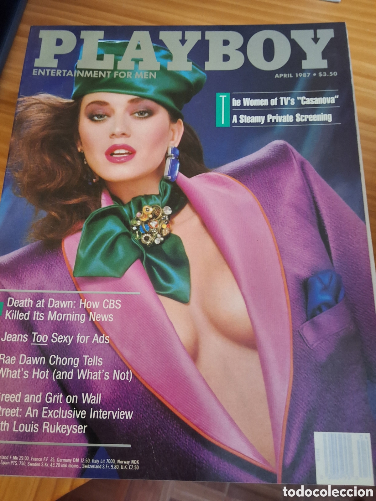Zeitschriften: Playboy americano mensual revista erotica desnudos mujeres 1987/4 Anna Clark Ava Fabian
