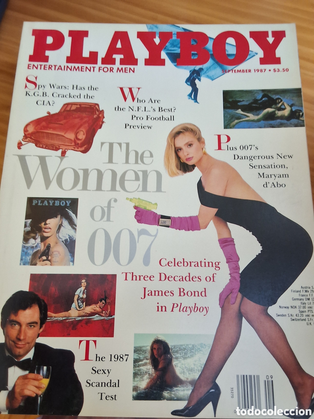 Zeitschriften: Playboy americano mensual revista erotica desnudos mujeres 1987/9 Gwen Hajek chicas Bond