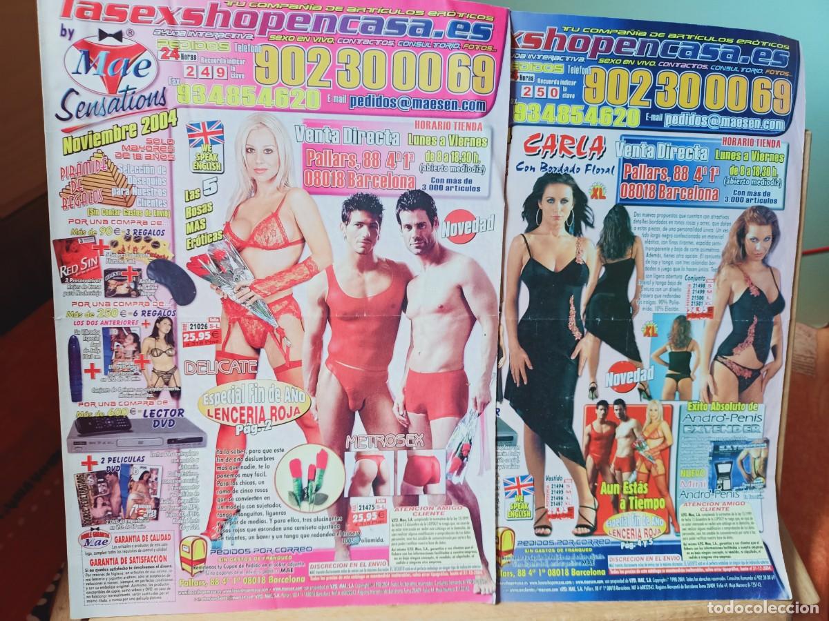 Journals: MAE SENSATIONS. LOTE 2 CAT&Aacute;LOGOS. NOV 04 Y DIC 04. TU COMPA&Ntilde;&Iacute;A DE ART&Iacute;CULOS ER&Oacute;TICOS.