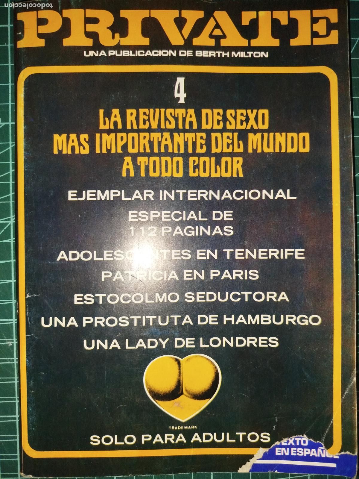 Revistas: REVISTA PRIVATE N&ordm; 4 BERTH MILTON PORNO SOLO ADULTOS