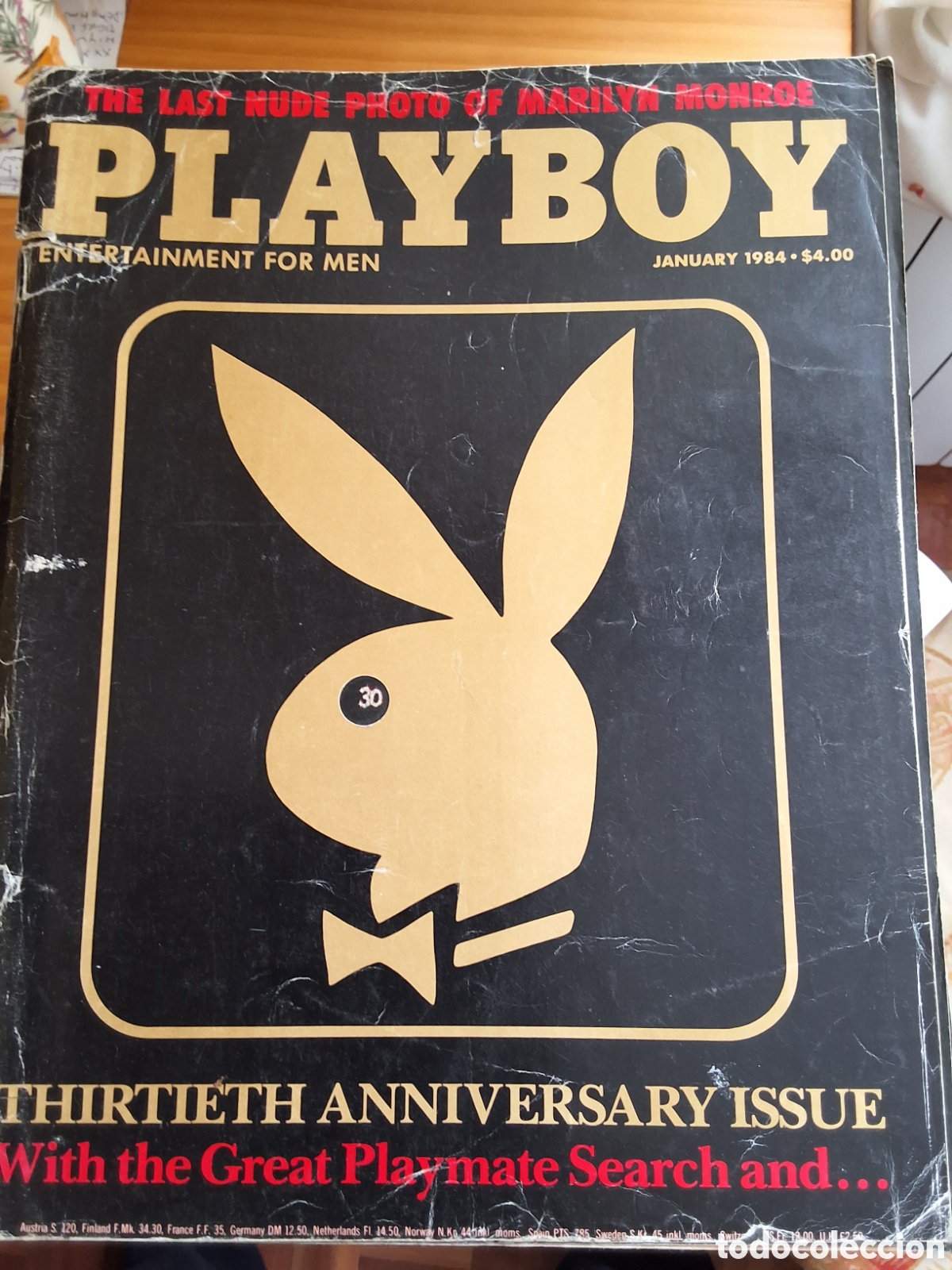 Journals: Playboy americano mensual revista erotica desnudos mujeres 1984/1 aniversario 30 Penny Baker
