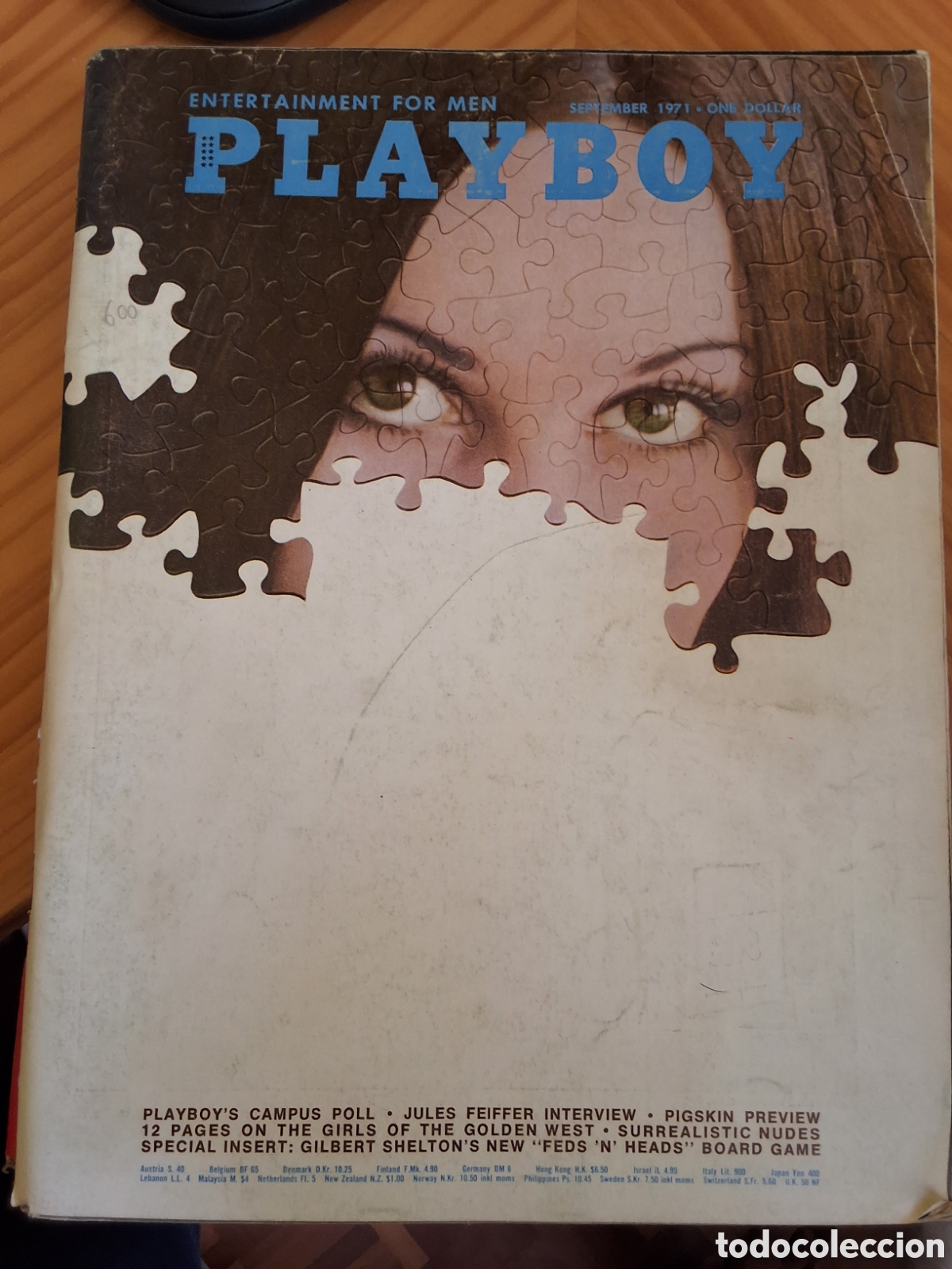 Magazines: Playboy americano mensual revista erotica desnudos mujeres 1971/9 Crystal Smith