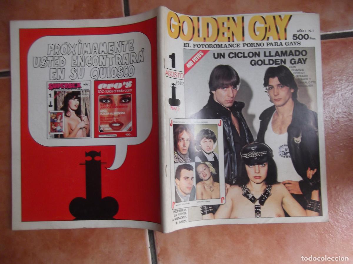 Revistas: golden gay n&ordm; 1, revista gay erotica espa&ntilde;ola ,solo para adultos,fotoromance porno para gays