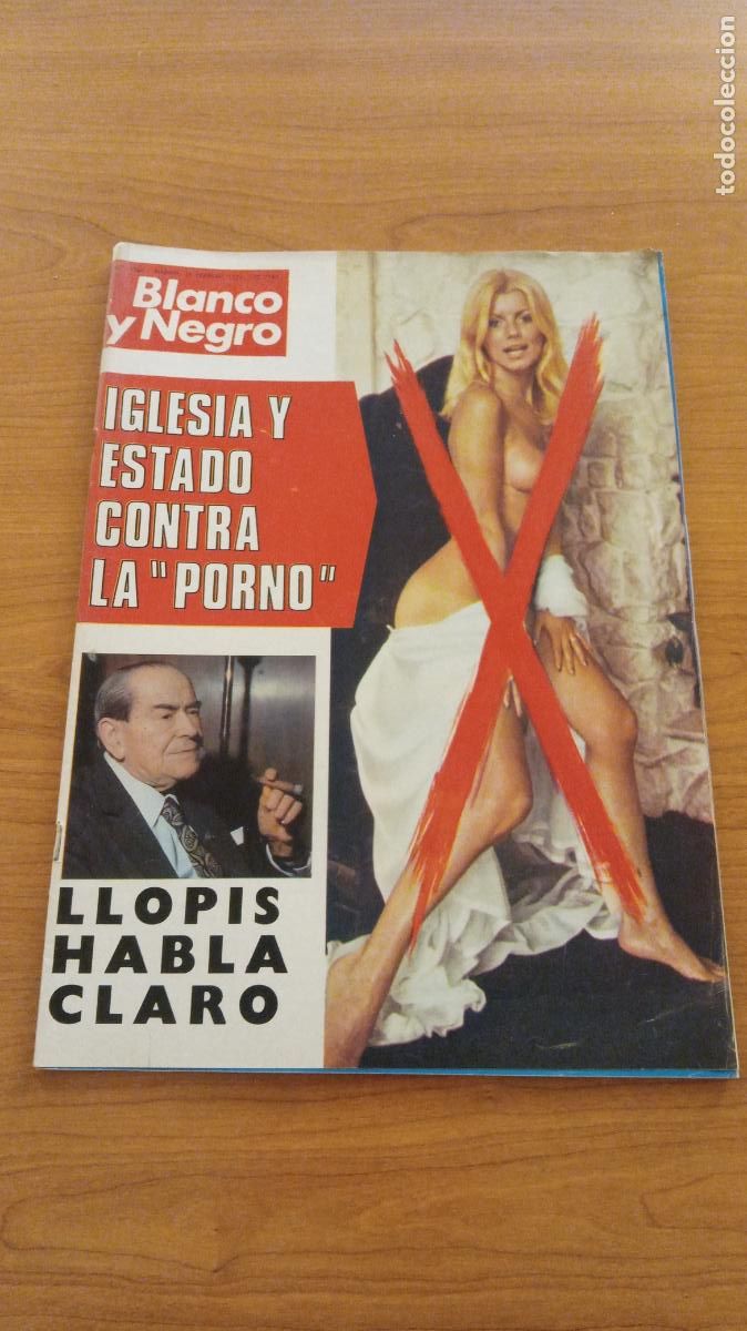 Journals: REVISTA BLANCO Y NEGRO. 14 FEBRERO 1976. IGLESIA Y ESTADO CONTRA LA PORNO