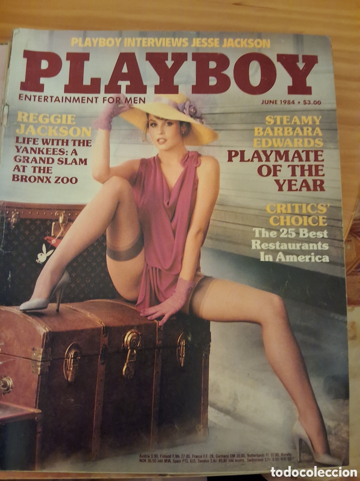 Journals: Playboy americano mensual revista erotica desnudos mujeres 1984/6 Tricia Lange Barbara Edwards