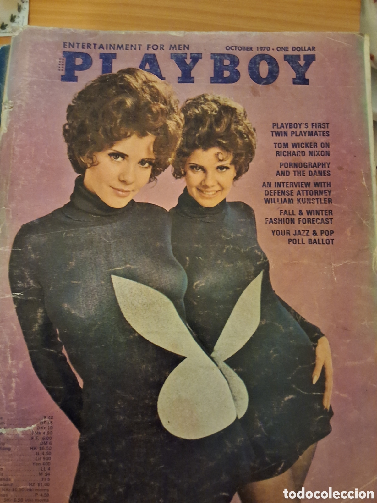 Journals: Playboy americano mensual revista erotica desnudos mujeres 1970/10 Mary Madeleine Collinson