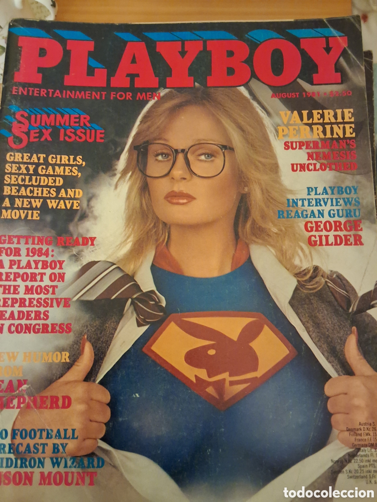 Magazines: Playboy americano mensual revista erotica desnudos mujeres 1981/8 Debbie Bostrom Valerie Perrine
