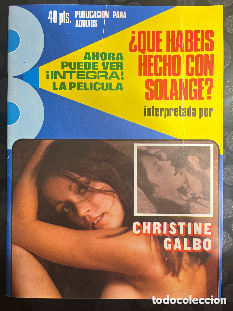 Journals: QUE HAB&Eacute;IS HECHO CON SOLANGE : FOTONOVELA INTERPRETADA POR CHRISTINE GALBO