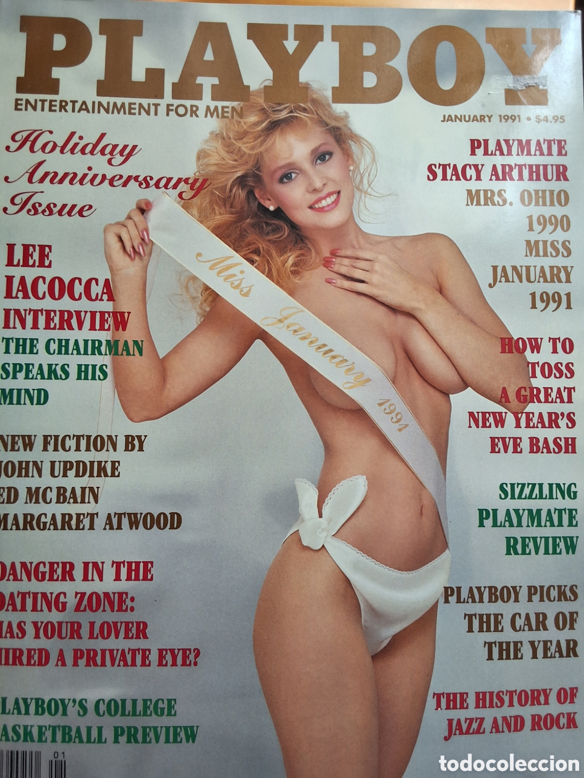 Journals: Playboy americano mensual revista erotica desnudos mujeres 1991/1 Stacy Arthur