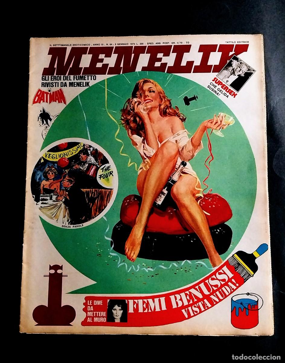 Journals: MENELIK N. 64 1973 - RIVISTA TATTILO - PARODIA BATMAN - FEMI BENUSSI - SUPERSEX - OTTIME CONDIZIONI