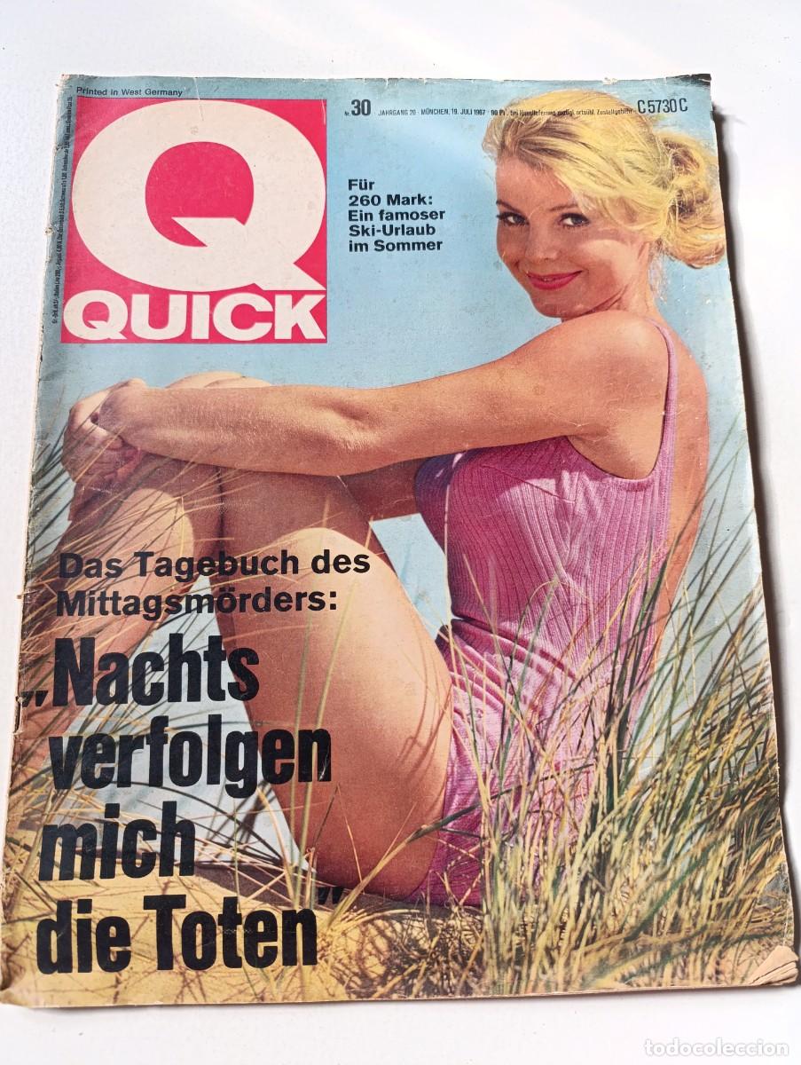 Revistas: Revista Q Quick n&ordm; 30 Grace Kelly Janine Reynaud Klaus Gosmann Playboy 1967 vintage en alem&aacute;n