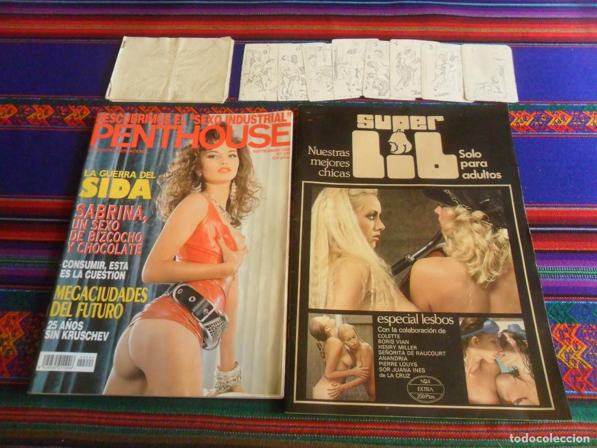 Journals: SUPER LIB EXTRA N&ordm; 4 ESPECIAL LESBOS Y PENTHOUSE 222. REGALO REVISTA ER&Oacute;TICA Y NAIPES CASEROS.