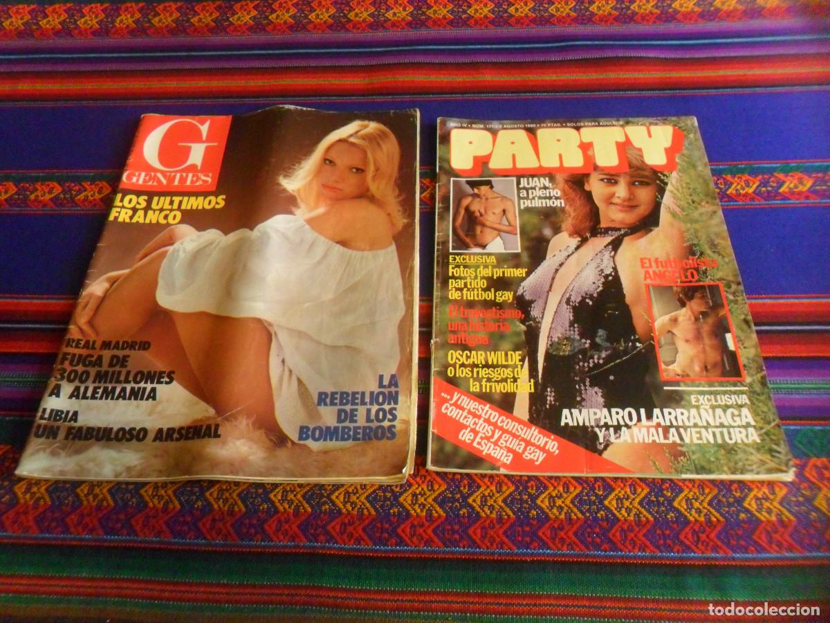 Journals: PARTY 171 AMPARO LARRA&Ntilde;AGA, LIBPARTY ESPECIAL JUNIO 1981, GENTES 40 REAL MADRID REGALO INTERVI&Uacute; 1409