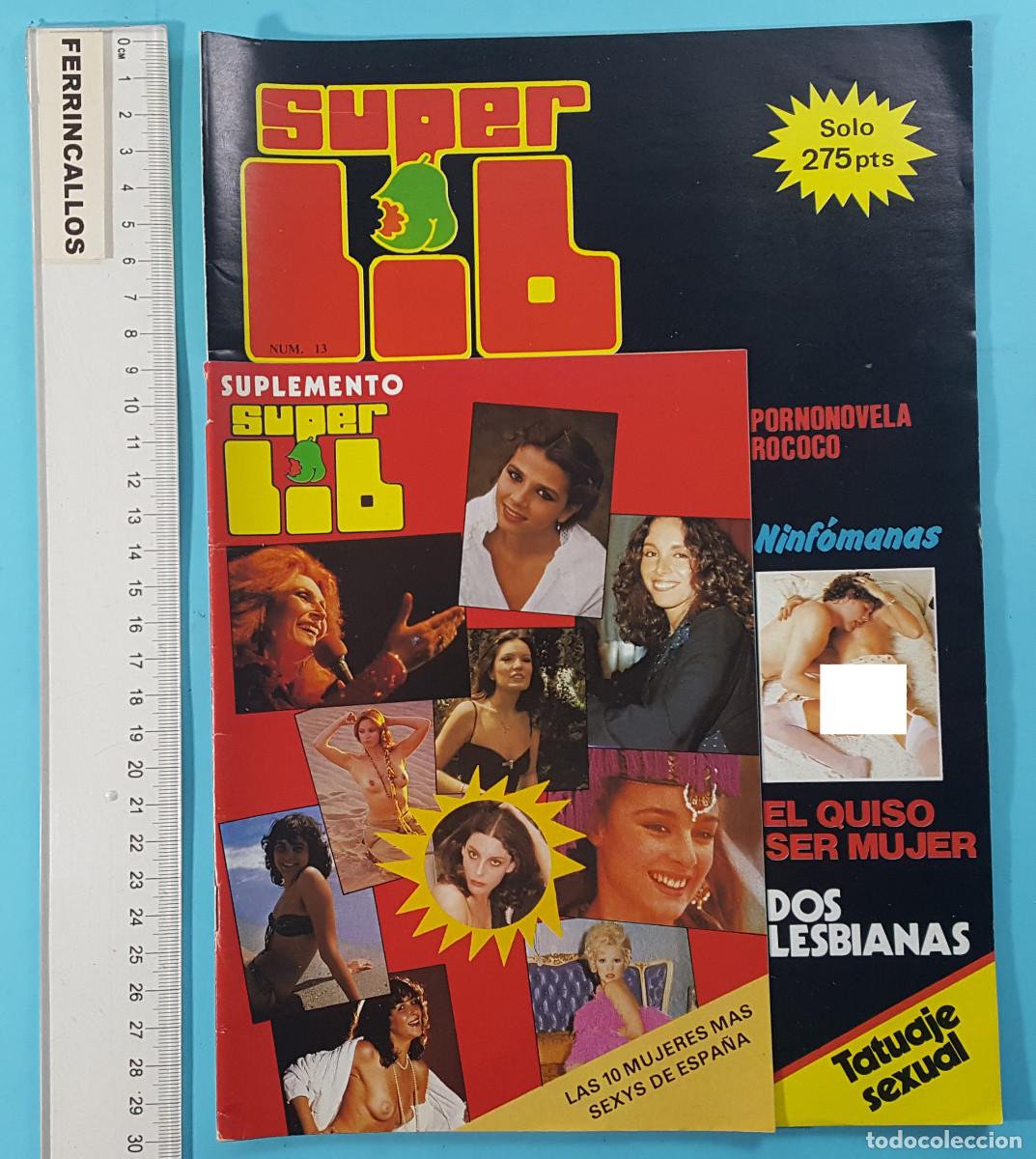 Magazines: REVISTA PARA ADULTOS SUPER LIB N&ordm; 13 (INCLUYE POSTER Y SUPLEMENTO), SEX SEXO PORNO EROTISMO
