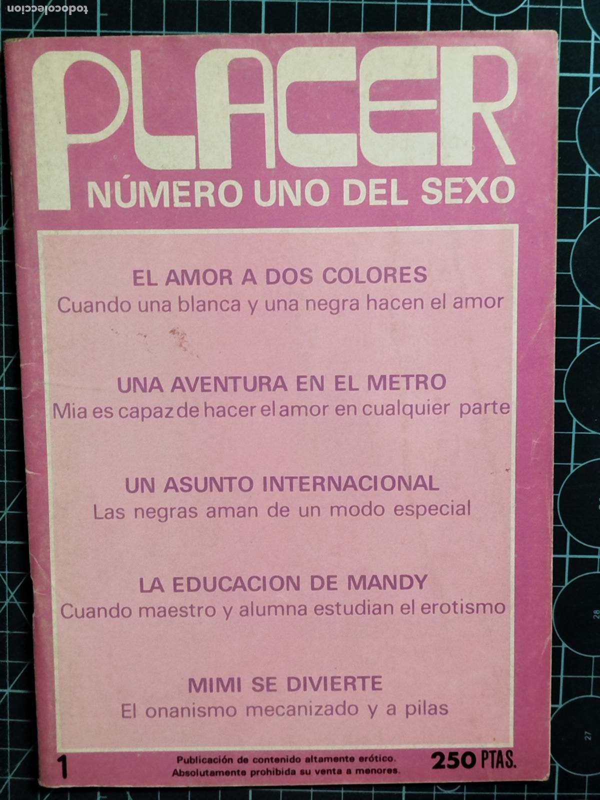 Revistas: REVISTA PLACER N&ordm; 1 NUMERO UNO DEL SEXO. PORNO ADULTOS