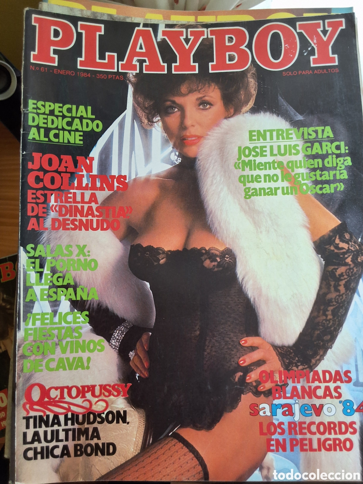 Journals: Playboy mensual espa&ntilde;ol revista erotica desnudos mujeres 1984/1 Gina Goldberg