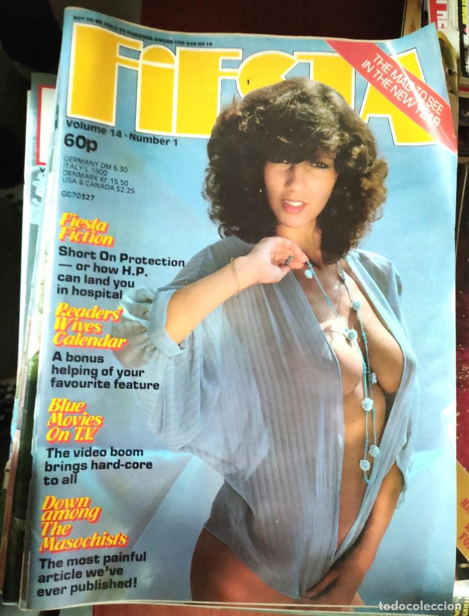 Revistas: FIESTA . LOTE 7 REVISTAS ADULTOS. Todas N&deg; 1 de cada volumen . Desde el volumen 14 hasta el 34.