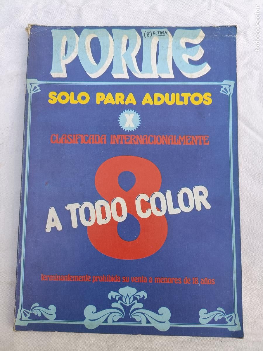 Zeitschriften: PORNE 8. CLASIFICADA X, A TODO COLOR. VINTAGE. EROTICA. ADULTOS