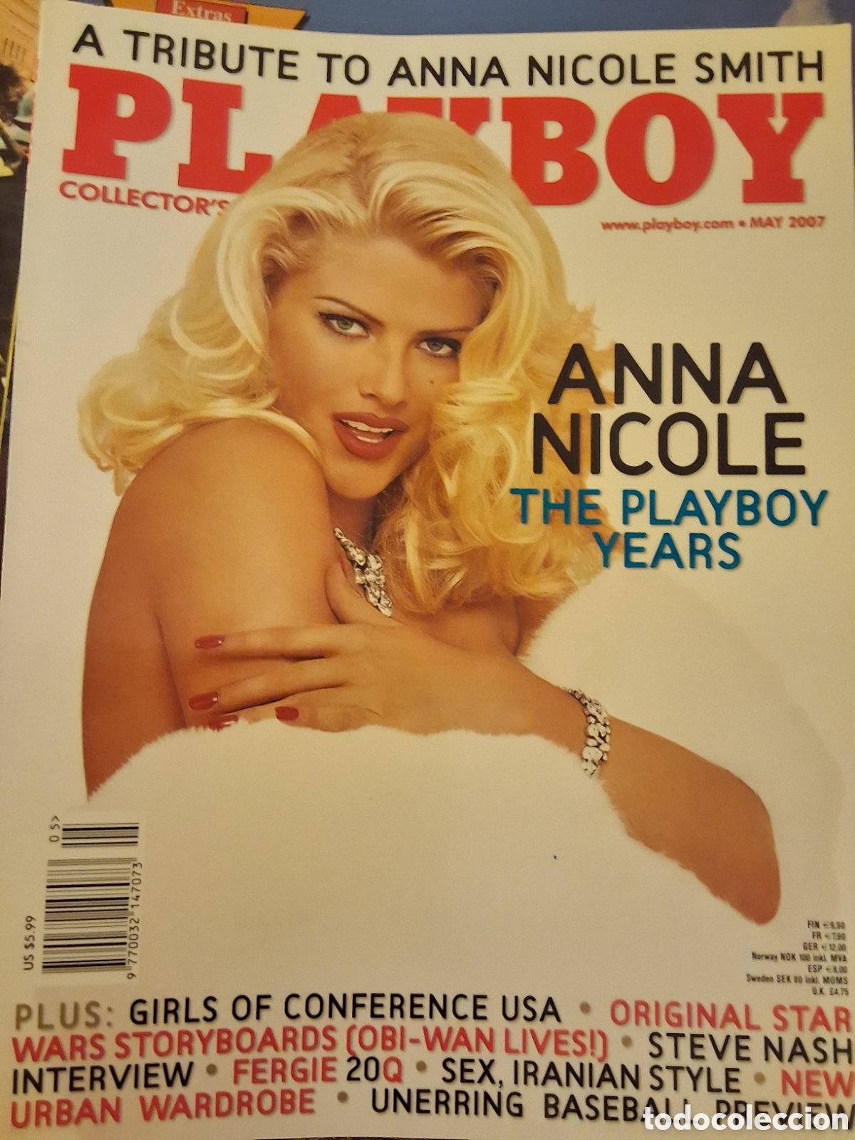 Journals: Playboy americano mensual revista erotica desnudos mujeres 2007/5 Anna Nicole Shannon James