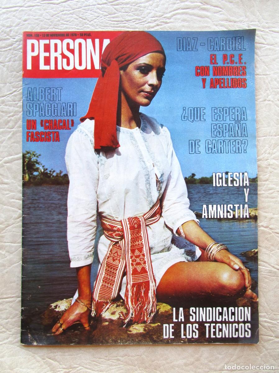 Magazines: revista erotica personas numero 158 a&ntilde;o 1976 cindy albert spaggiari diaz gardiel