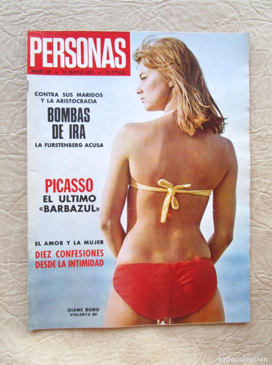 Magazines: revista erotica personas numero 28 a&ntilde;o 1973 diane bond picaso barbazul eva garden
