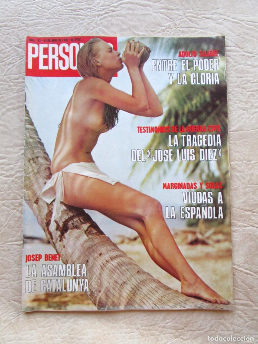 Magazines: revista erotica personas numero 142 a&ntilde;o 1976 anne marie erika josep benet