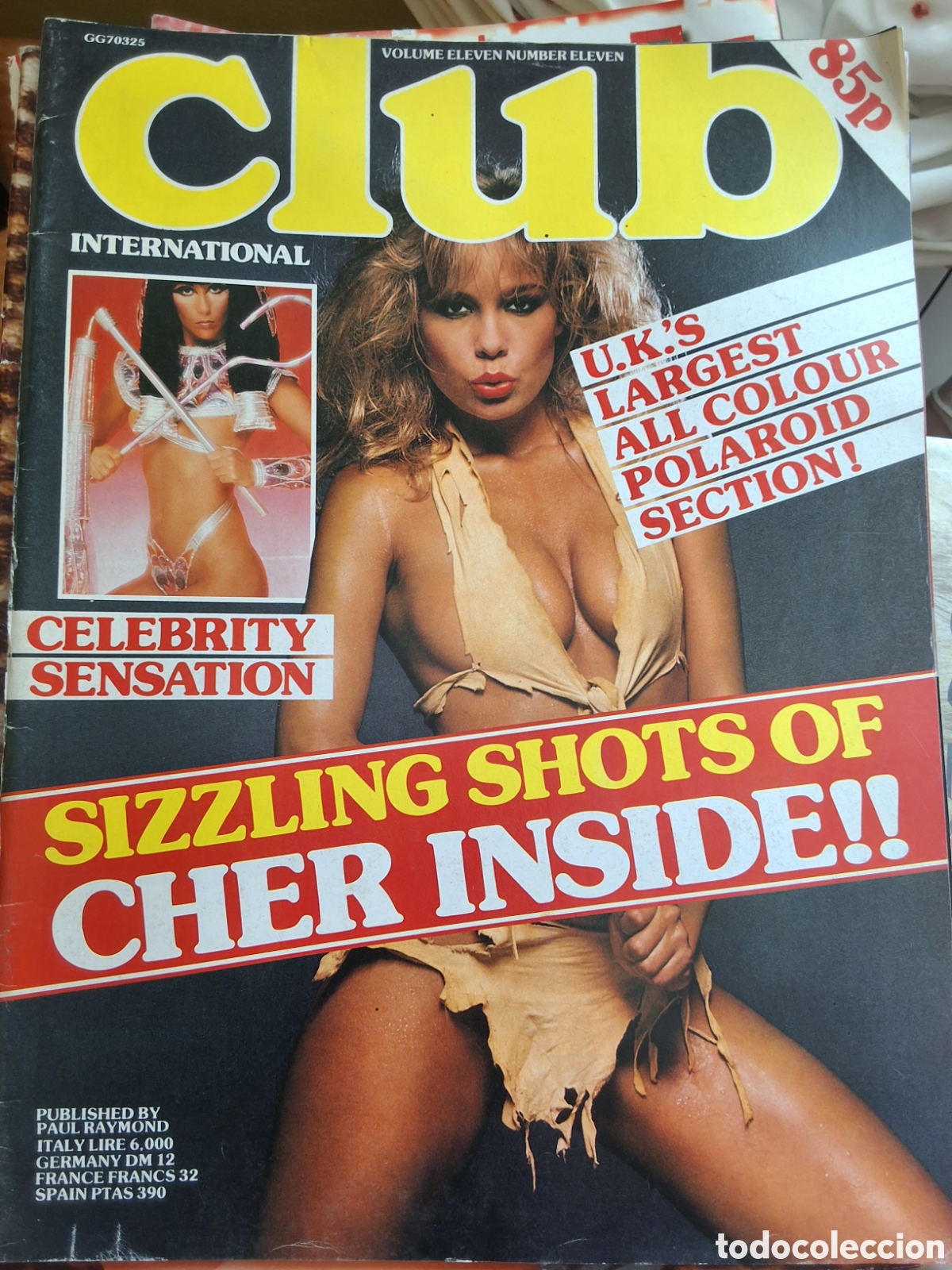 Magazines: Club revista erotica inglesa desnudos mujeres 11/11 a&ntilde;o a&ntilde;o 1982 Cher