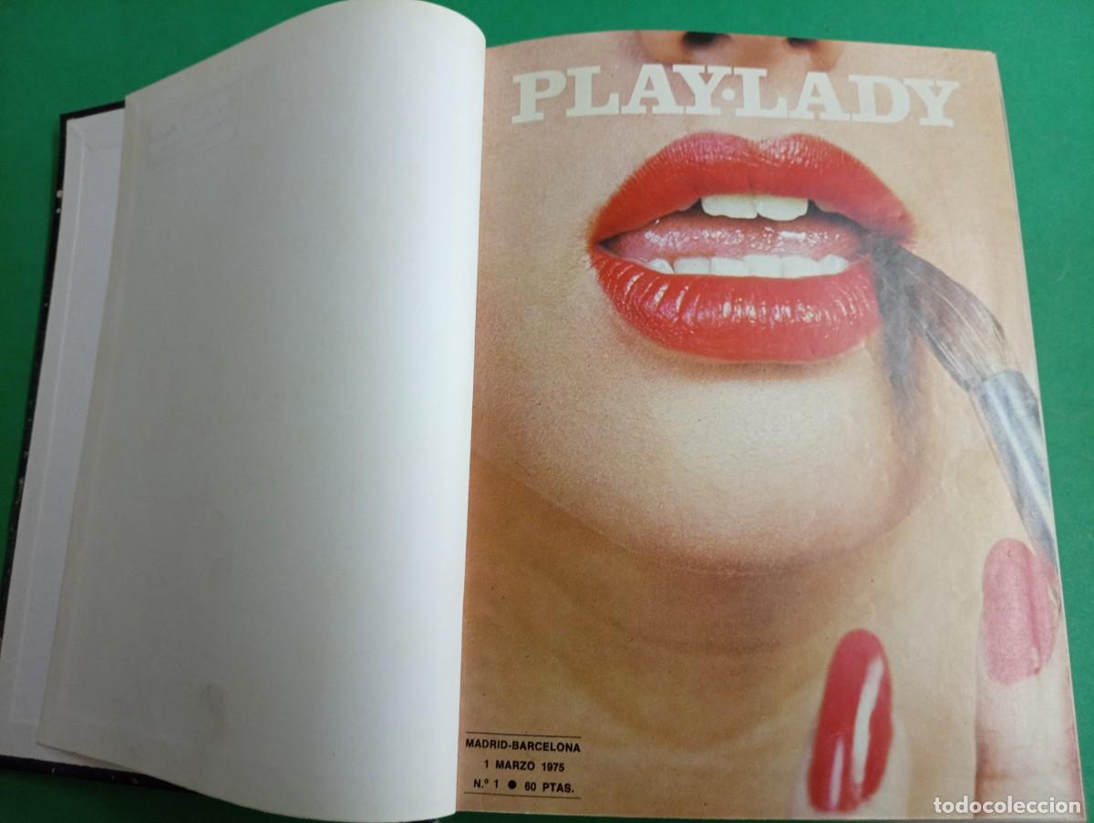 Journals: Antiguo tomo Revista er&oacute;tica PLAY-LADY. A&ntilde;o 1975. Contiene 15 revistas.