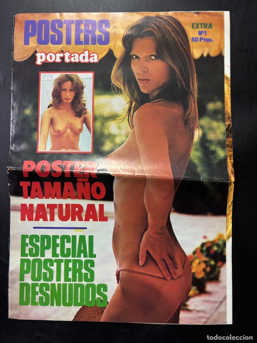 Magazines: POSTERS PORTADA. EXTRA N&ordm; 1. POSTER TAMA&Ntilde;O NATURAL. ESPECIAL POSTERS DESNUDOS. 1976