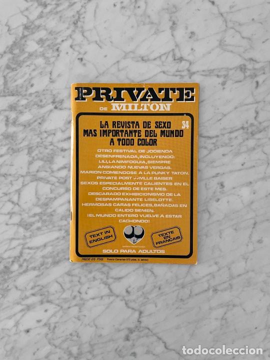 Revistas: REVISTA PORNO PRIVATE - N&ordm; 34 - 1986