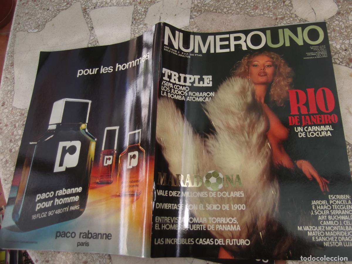 Magazines: numero uno n&ordm; 3, 1980, revista erotica, maradona, sara troichot, postales eroticas antiguas twenties