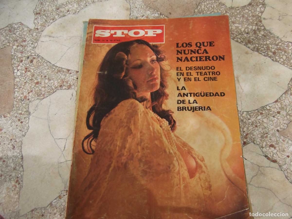 Journals: stop n&ordm; 14, 1976, revista erotica, el desnudo en el cine y teatro, mara vila,yolanda