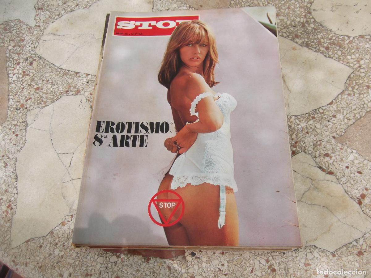 Magazines: Stop n&ordm; 26, 1977, revista er&oacute;tica, erotismo 8 arte, p&oacute;ster Patricia Patyn, Ava Gardner,
