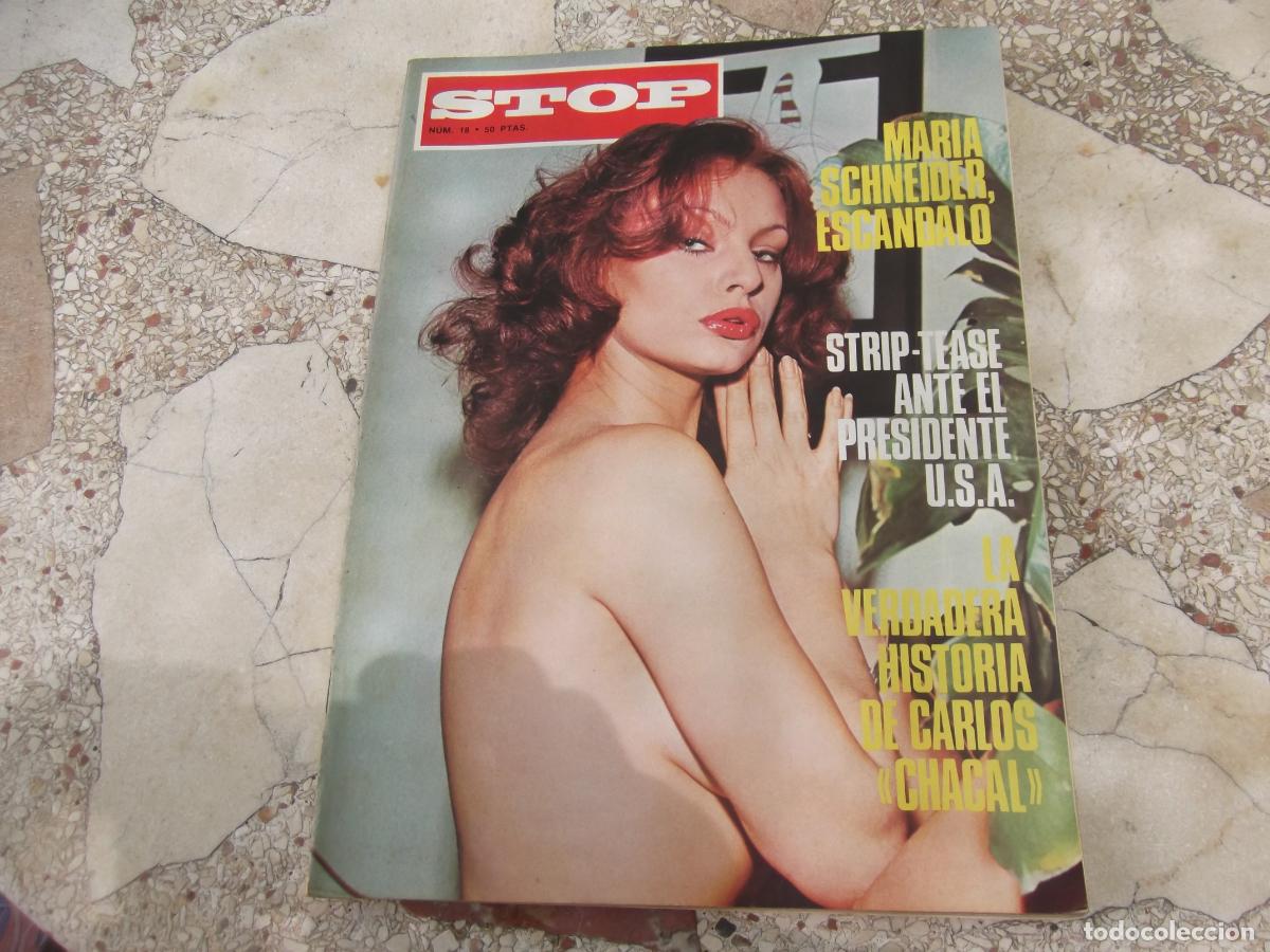 Magazines: Stop n&ordm; 18, 1977, revista er&oacute;tica, p&oacute;ster Nadiuska, Maria Schneider, Raquel Welch, &Aacute;frica Pratrat
