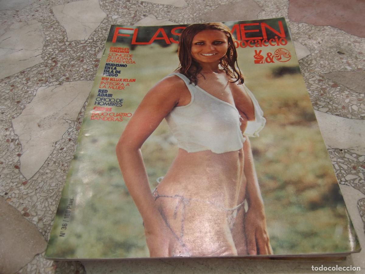 Zeitschriften: Flashmen bocaccio n&ordm; 36, ku klux klan, nudismo, Victoria Vera er&oacute;tica solo para adultos