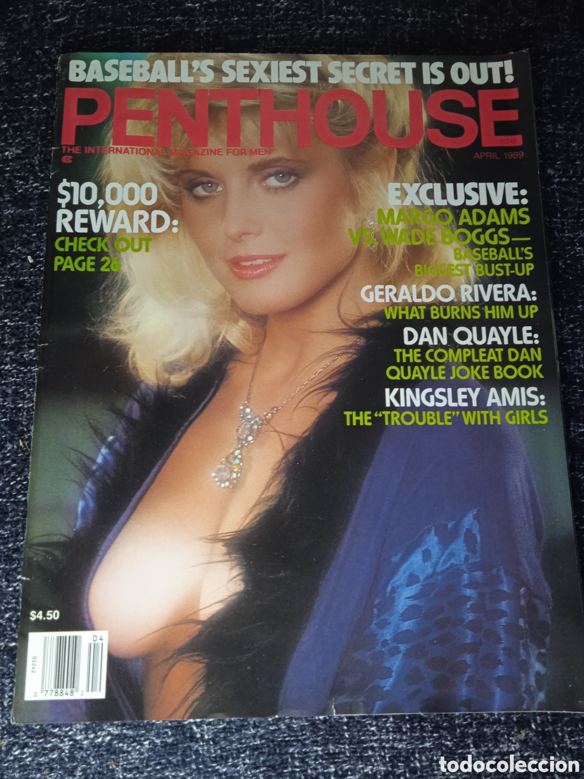 Journals: PENTHOUSE APRIL 1989 , GERALDO RIVIERA , DAN QUAYLE , KINSLEY AMIS, Simone Brigitte