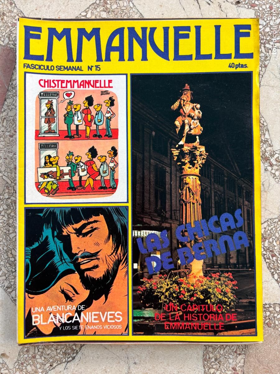 Journals: REVISTA ER&Oacute;TICA EMMANUELLE N&ordm; 15 A&Ntilde;O 1976. INCLUYE POSTER.