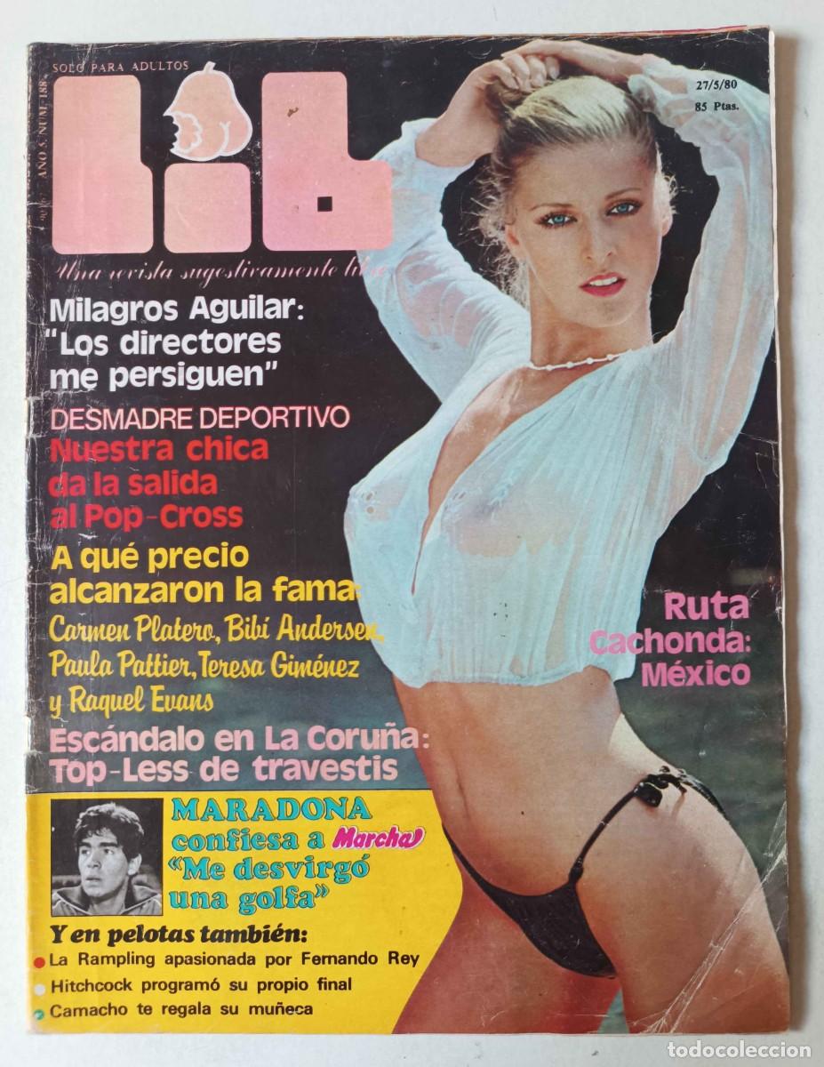 Revistas: Revista LIB n&ordm; 188 Susana Estrada Teresita la Mojada Sylvia Kristel Jane Birkin Antonio Ozores Paula