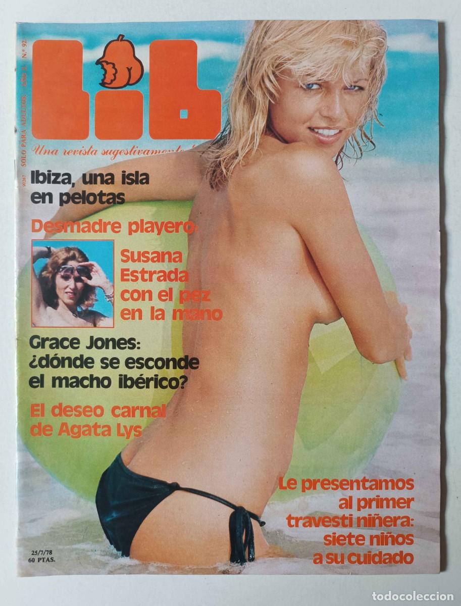 Journals: Revista LIB n&ordm; 92 Susana Estrada Ibiza &Aacute;gata Lys Grace Jones Stefania Sandrelli Peggy Page Destape